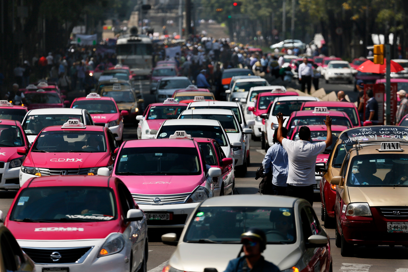 Traffic in Mexico City. Photo credit AP
